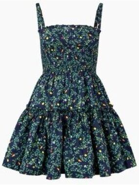Hill House Mini Seraphina Nap Dress in Midnight Garden, XS